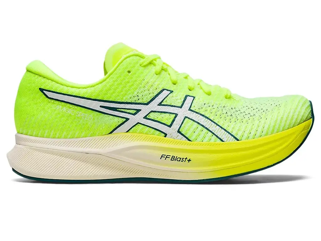 Snor Morse code het formulier Wedstrijdschoenen: Asics Magic Speed 2 Dames Hardloopschoenen