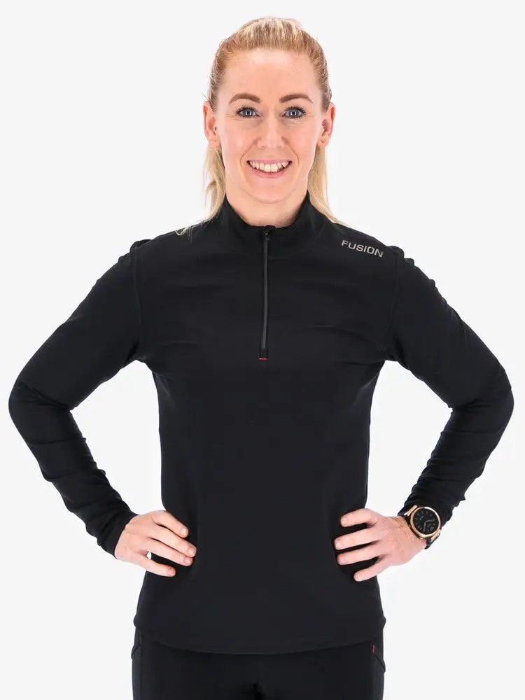 Running shirts : Fusion C3 Zip Neck Women